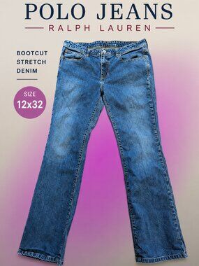 Polo Jeans Ralph Lauren Bootcut Jeans 12x32 Medium Wash Stretch